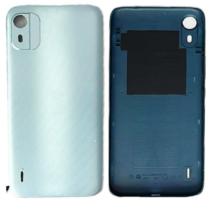 Compatible Replacement Nokia C12 4G Full Body Housing Replacement Back Frame Middle Chassis with Side Keys – Gold, Blue & Black Color: BLUE